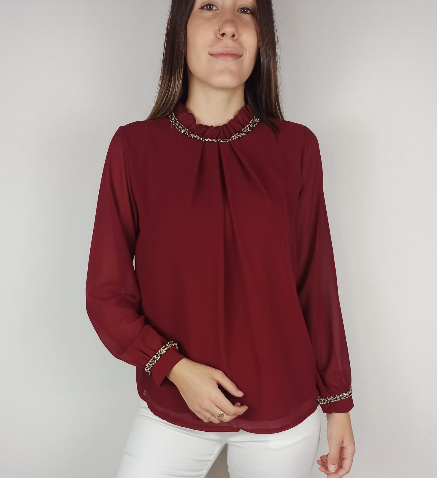Blusa de manga larga Tops Camiseta Mujer cuello de muñeca Blusas Mujer de  Moda 2023 Blusas Camisas Mujer Blusa Feminina - China Sudaderas con capucha  y sudaderas con capucha precio
